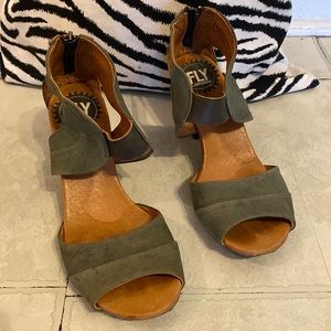Fly London heel sandals size 36
